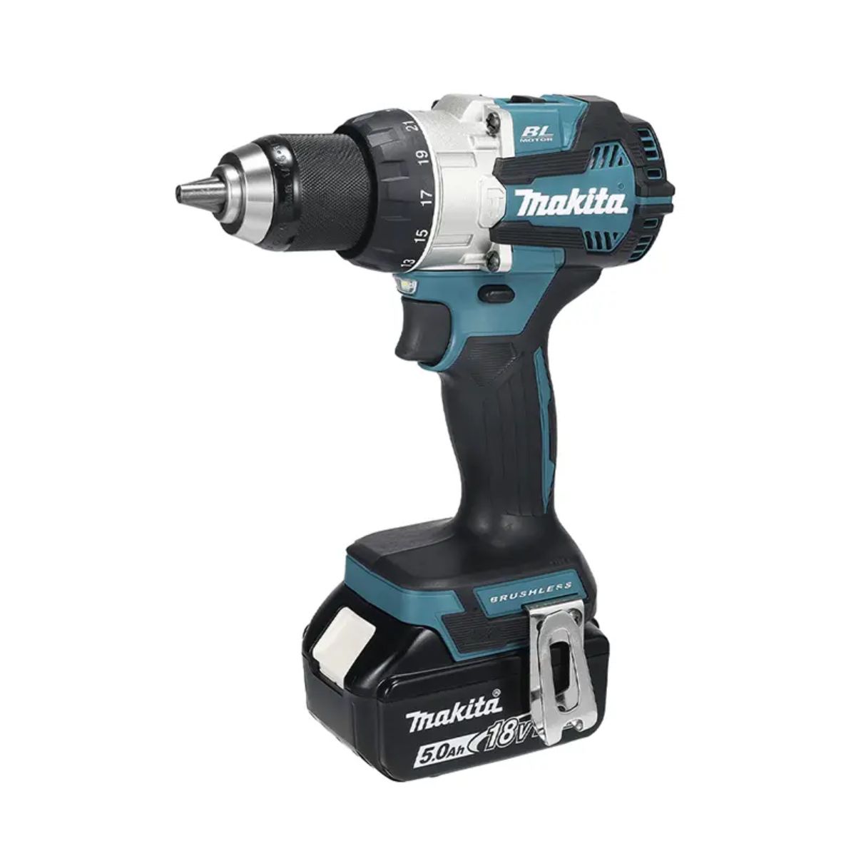 Foto 3 pulgar | Rotomartillo Atornillador Inalam 18v Makita Dhp489 + Batería