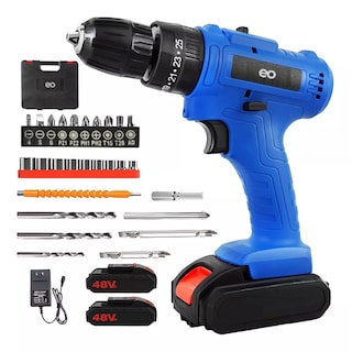Foto 1 | Taladro Inalambrico con 2 Batería de Litio 33 Pzs Eo Safe Imports Esi-11466-1 Azul