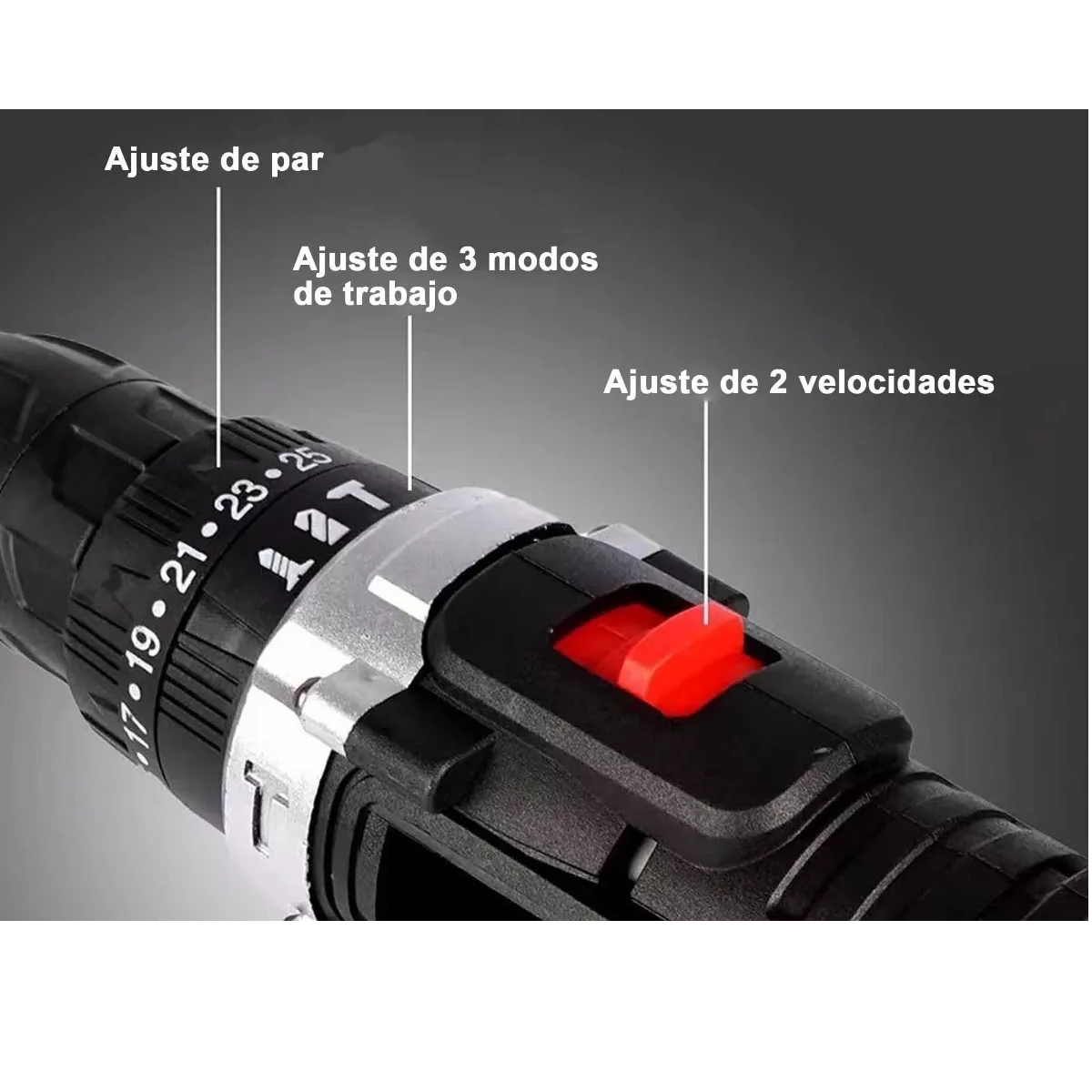 Foto 4 pulgar | Taladro Eléctrico Inalámbrico Impacto 48v 1200rpm Eo Safe Imports ESI-5404-1 Negro