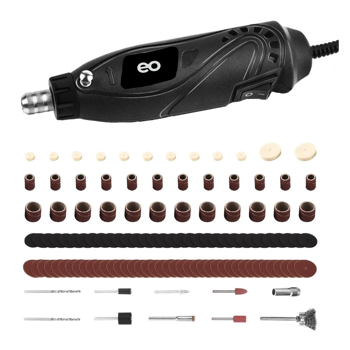 Mini Taladro de Pulido Mototool 115 Piezas Eo Safe Imports Esi-3085-1 Negro