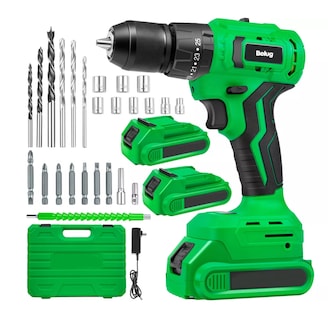 Foto 1 | Taladro Rotomartillo Sin Carbones Inalámbrico 20v 2baterías Verde Belug