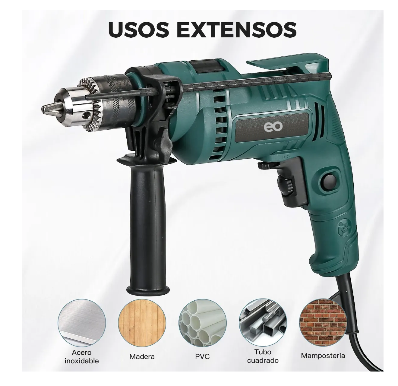 Foto 3 pulgar | Taladro Rotomartillo 1/2 Profesional 650w Eo Safe Imports Esi-2803-1 Verde
