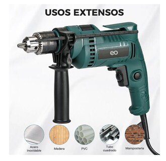 Foto 2 | Taladro Rotomartillo 1/2 Profesional 650w Eo Safe Imports Esi-2803-1 Verde