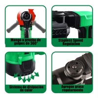 Foto 2 | Rotomartillo Concelador Perforador Eo Safe Imports Esi-13313-1 Multicolor