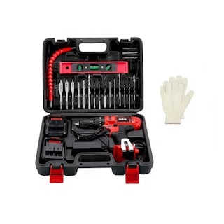 Foto 2 | Taladro Percutor Atornillador Inalámbrico De 10mm 5816-1 21v Belug Rojo