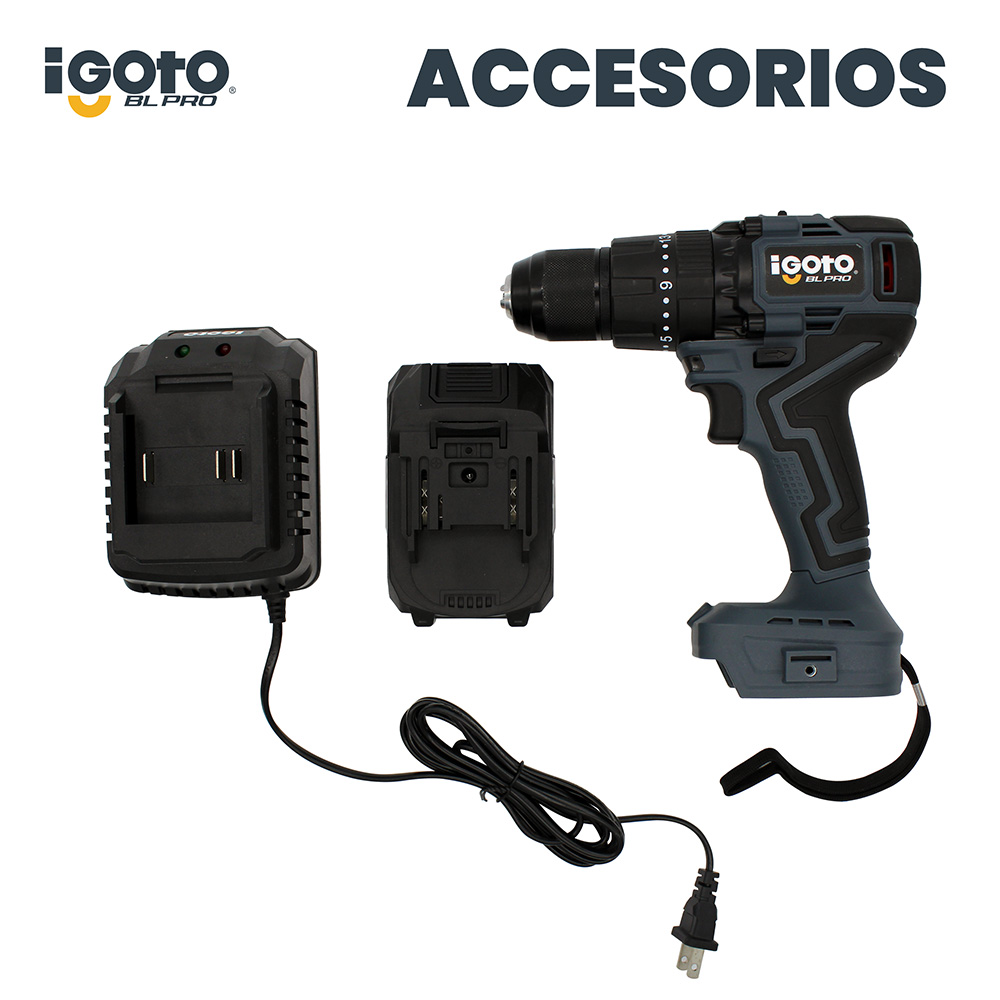Foto 5 pulgar | Taladro Rotomartillo Brushless 20 V Inalámbrico Igoto Pro