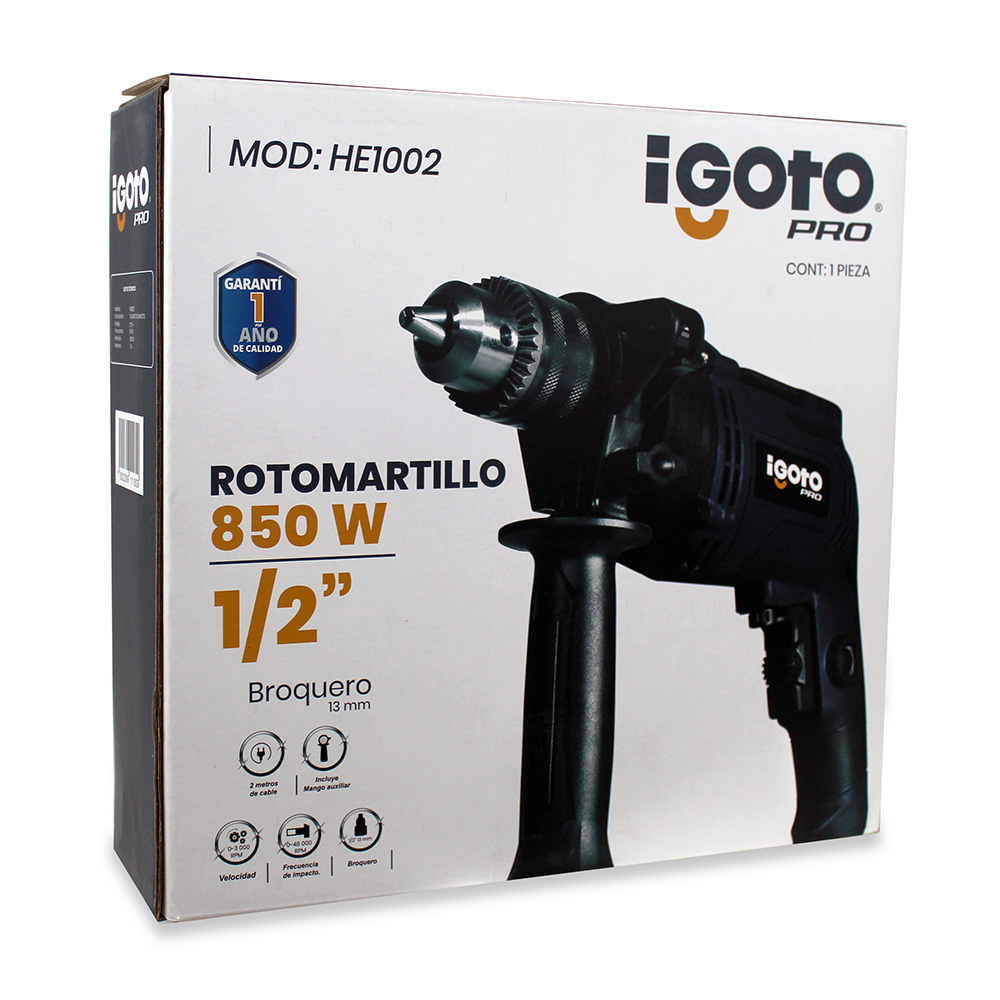 Foto 4 pulgar | Taladro Rotomartillo Igoto 850 W