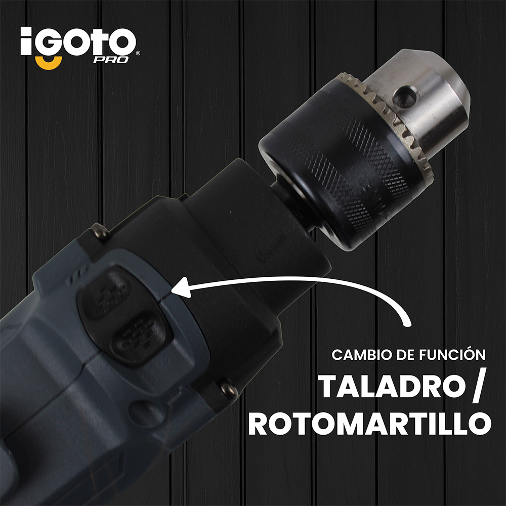 Foto 6 pulgar | Taladro Rotomartillo Igoto 850 W