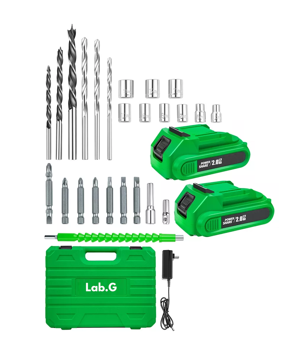 Foto 6 pulgar | Taladro Rotomartillo Sin Carbones Inalámbrico 20v Con 2 Baterías Verde