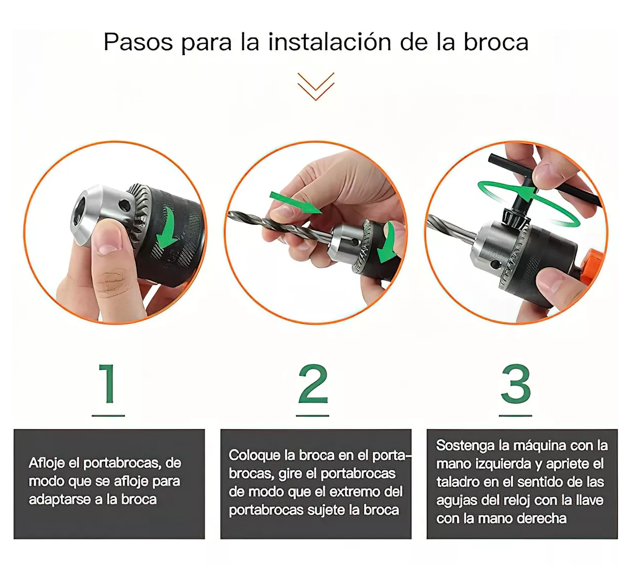 Foto 4 pulgar | Kit Taladro Rotomartillo 1/2'' Lab.g + Destornillador+ Pulidora 860w, Naranja