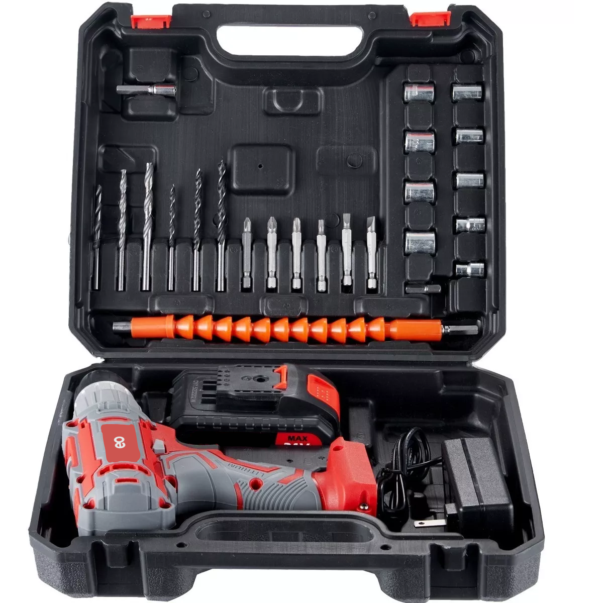Foto 4 pulgar | Kit de Taladro Eléctrico Atornillador Inalámbrico Multifuncional