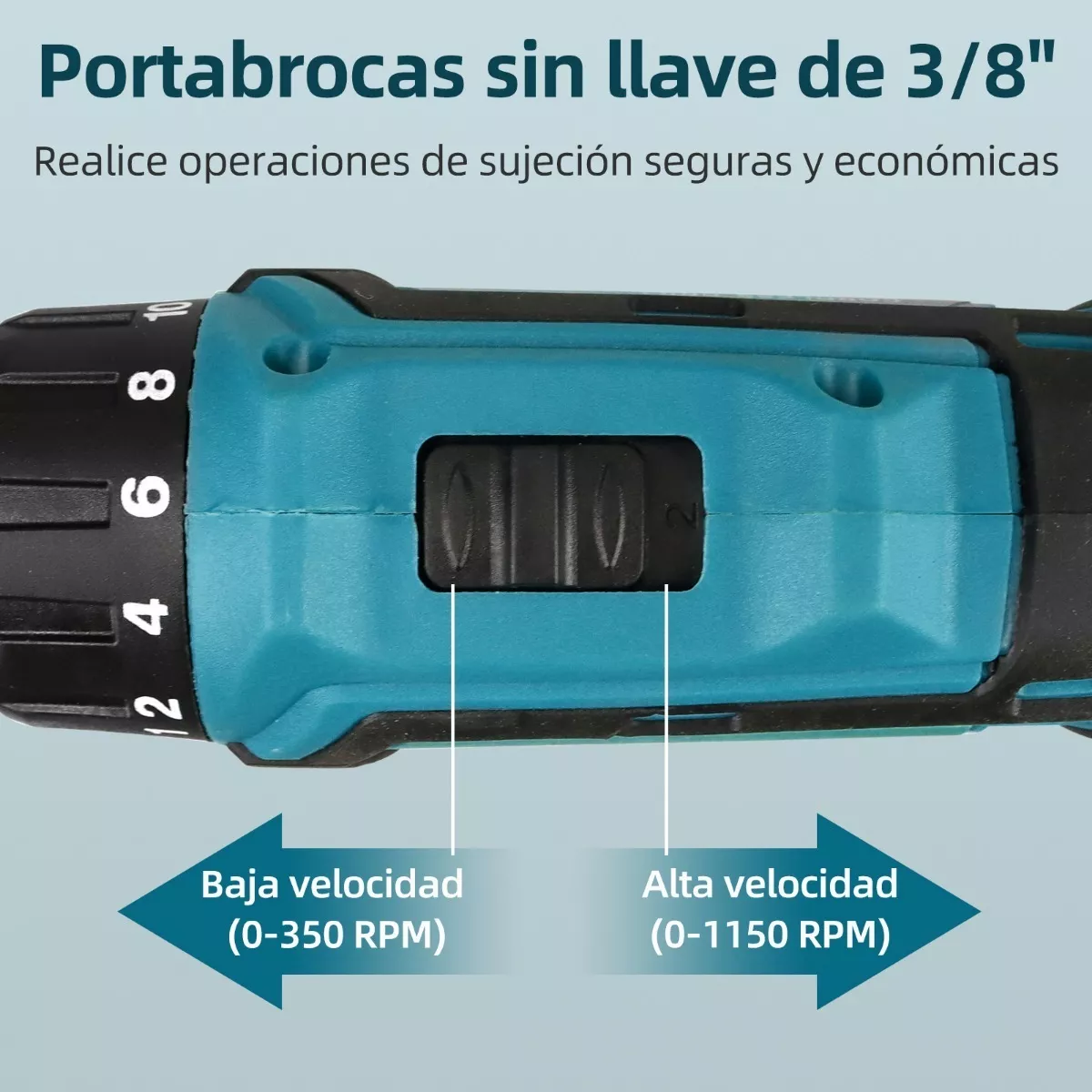 Foto 5 | Kit Taladro Percutor Eléctrico Inalámbrico 41 Piezas Eo Safe Imports Esi-7055-1