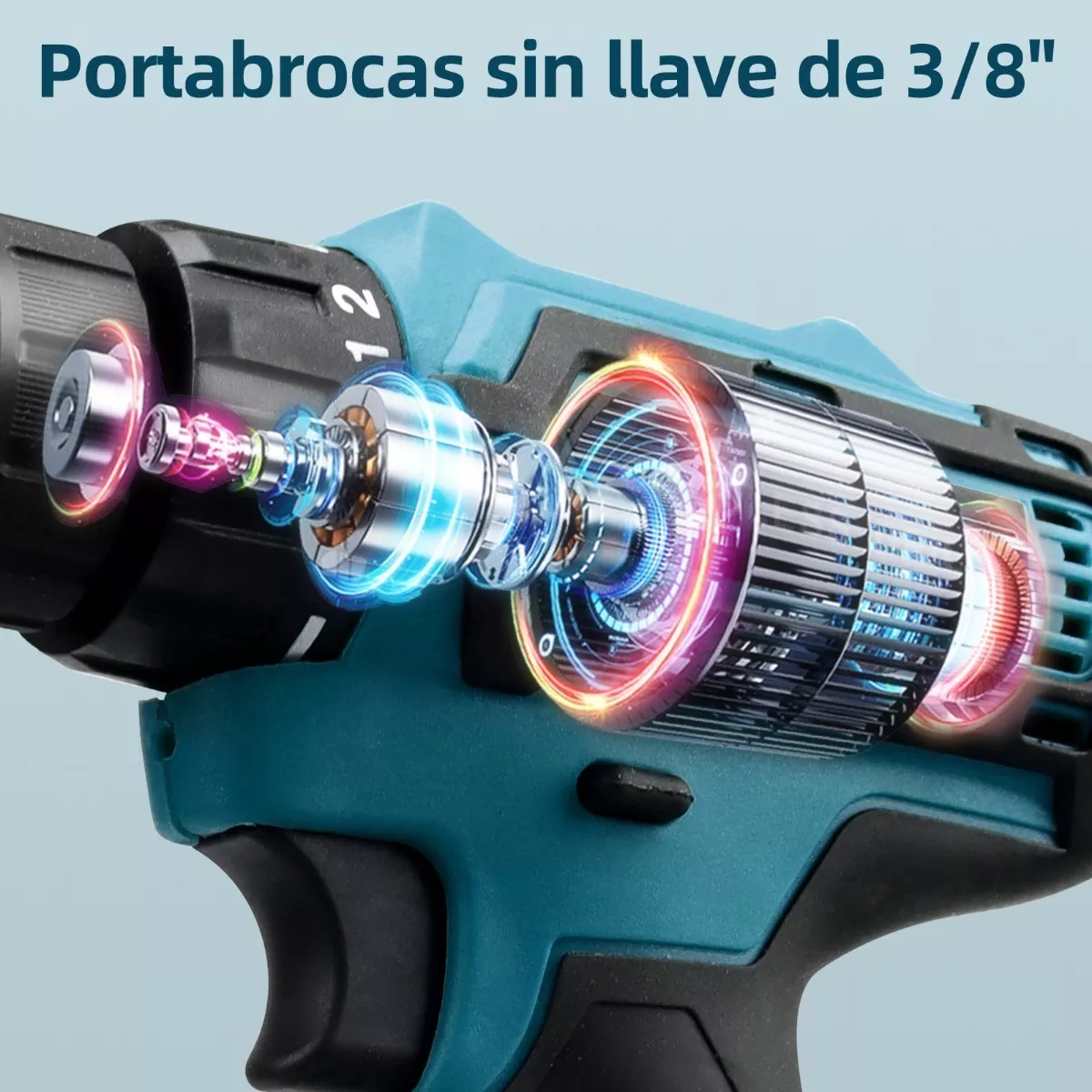 Foto 6 | Kit Taladro Percutor Eléctrico Inalámbrico 41 Piezas Eo Safe Imports Esi-7055-1