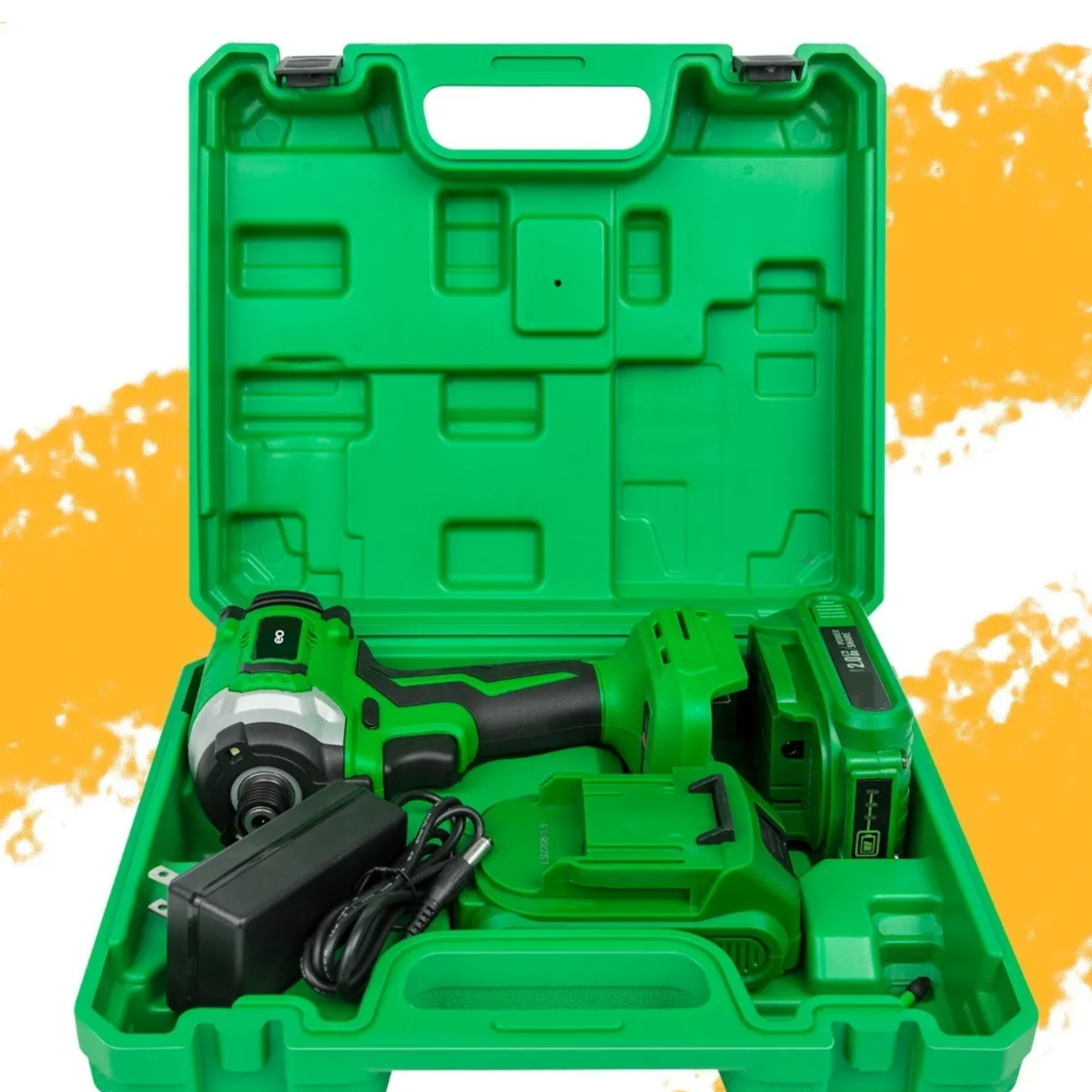 Foto 4 pulgar | Atornillador de Impacto Inalámbrico 20 V 2Ah ESI-2816-1 Verde