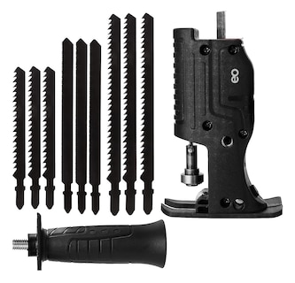 Foto 1 | Kit Adaptador Taladro a Sierra Recíproca 11 Piezas Negro