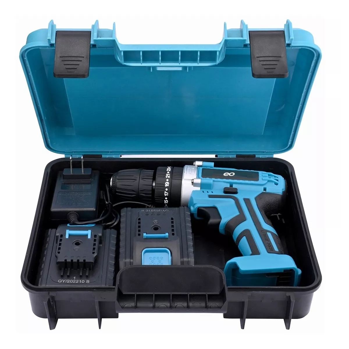 Foto 3 pulgar | Kit Taladro Eléctrico Atornillador Eo Safe Imports Esi-8792 Azul