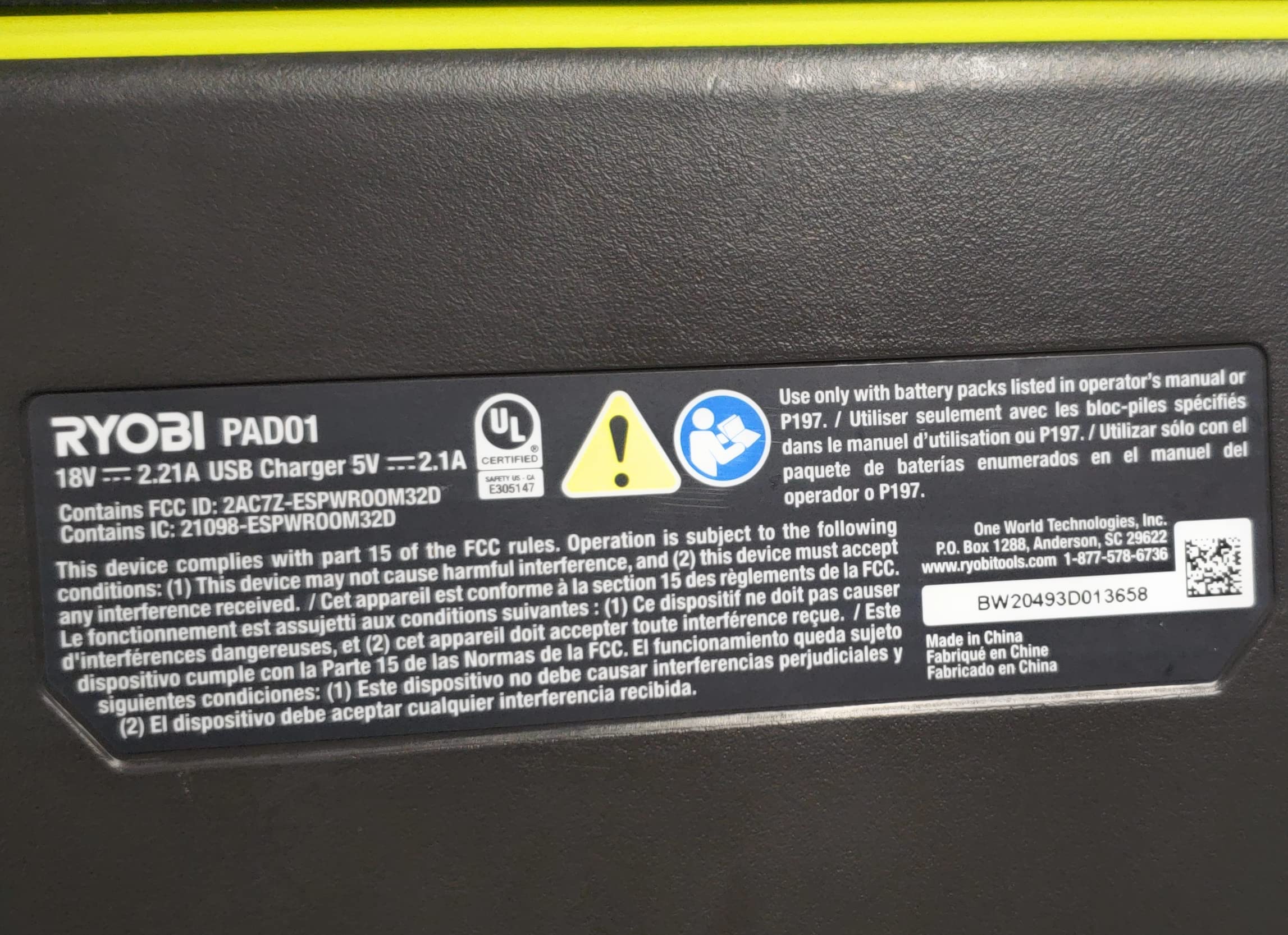 Foto 5 | Bocina Bluetooth Ryobi Portátil-Venta Internacional
