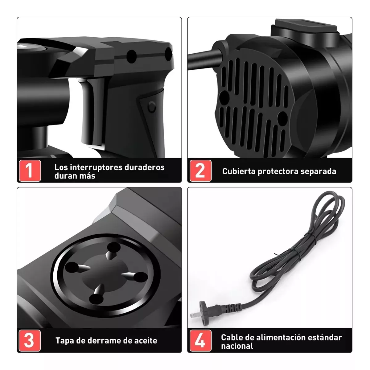 Foto 3 pulgar | Rotomartillo Electroneumático 14 Piezas Eo Safe Imports Esi-11812-1 Negro