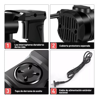 Foto 2 | Rotomartillo Electroneumático 14 Piezas Eo Safe Imports Esi-11812-1 Negro