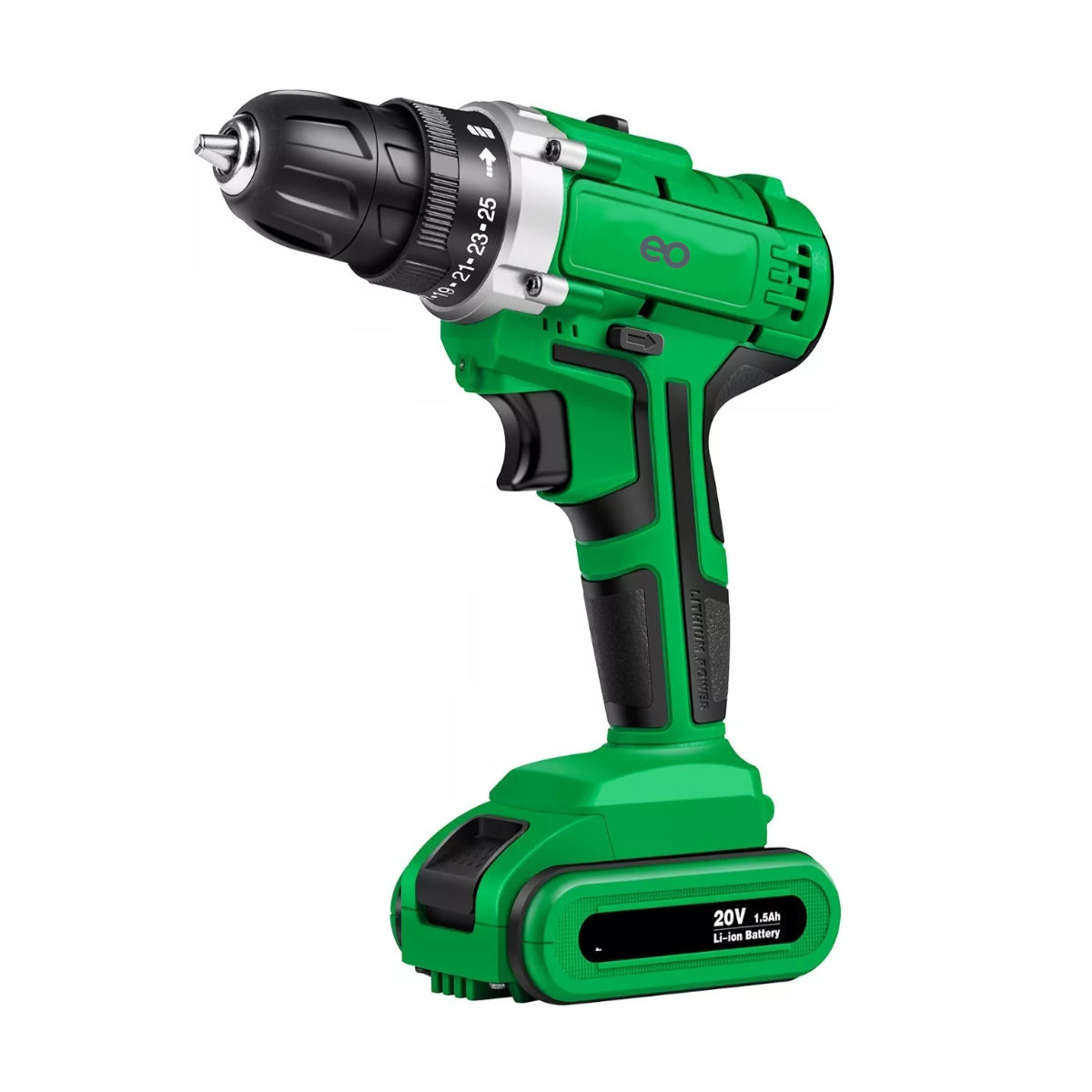 Taladro Atornillador De 20v Eo Safe Imports Esi-7042-1 Verde