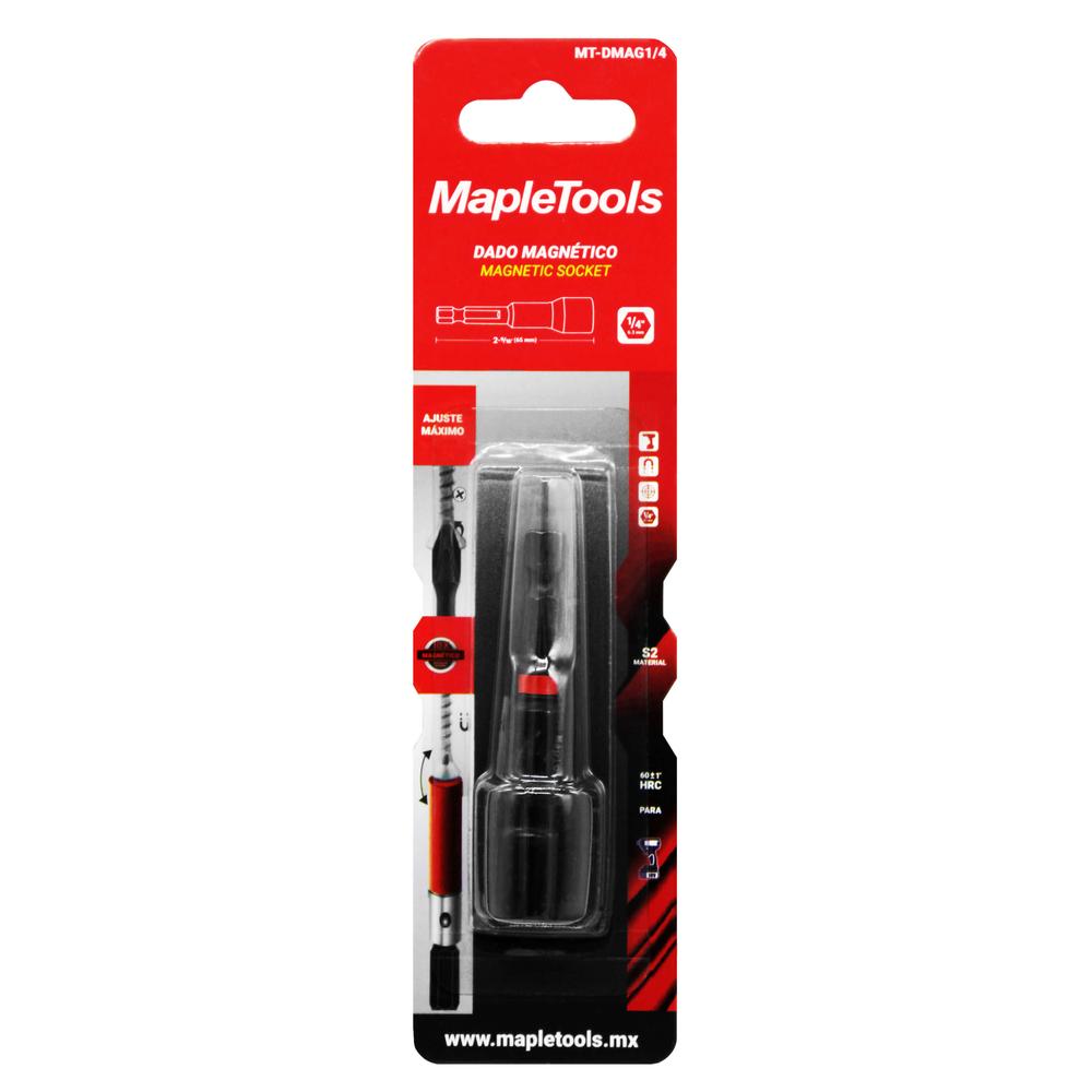 Foto 6 pulgar | Pack 10 Dados Magnetico 1/4'' para Taladro Maple Tools