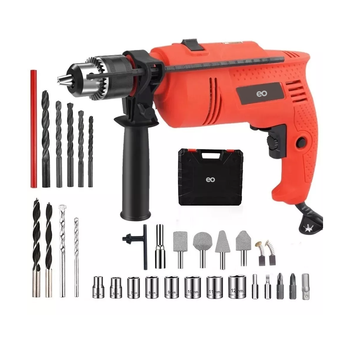Foto 1 | Taladro Rotomartillo Incluye Set Brocas Y Maletin 33 Pzs Eo Safe Imports Esi-5941-1 Rojo