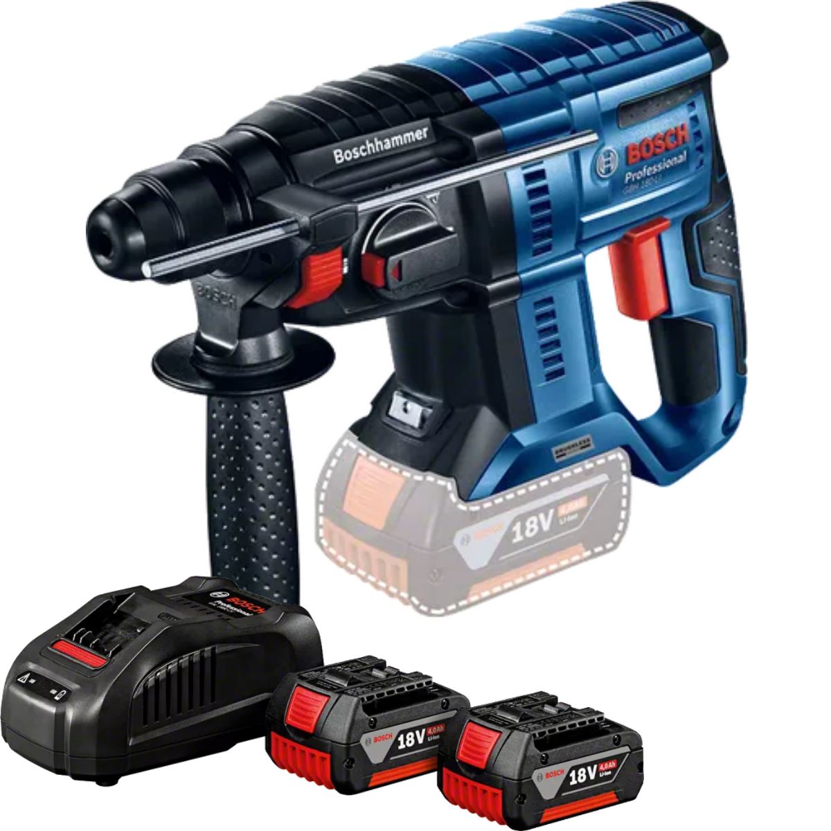 Martillo Perforador Brushless Bosch Gbh 180-li + 2 Batería