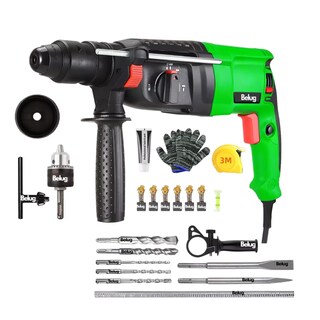 Foto 2 | Rotomartillo Cincelador Eléctrica Belug Verde SDS Kit