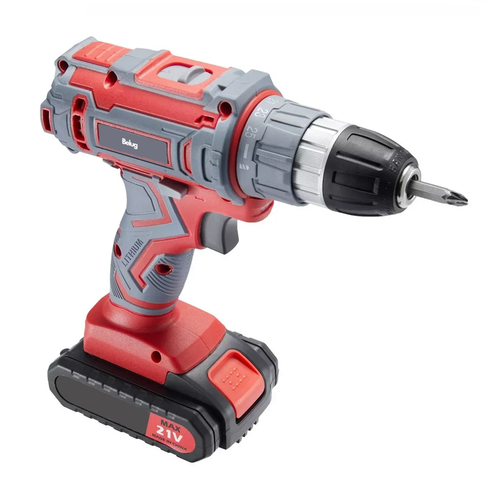 Foto 3 pulgar | Kit Taladro Eléctrico Atornillador Inalámbrico Belug  Rojo 21 V