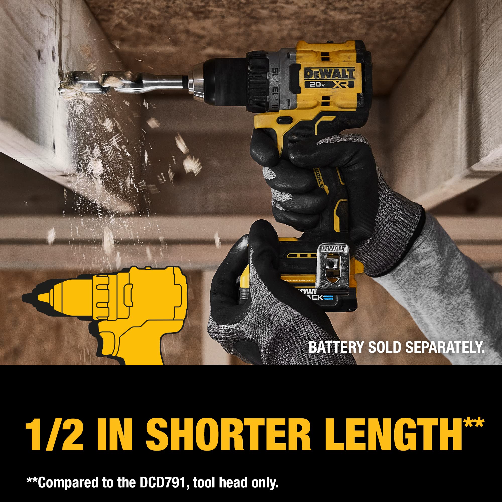 Foto 7 pulgar | Taladro Inalámbrico Dewalt 20v Max Xr - Venta Internacional