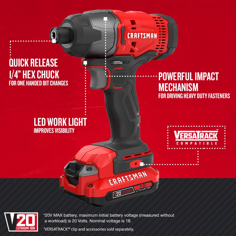 Foto 3 | Kit de Herramientas Eléctricas Craftsman V20 - Venta Internacional