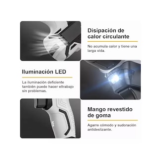Foto 3 | Taladro Atornillador Beluginalámbrico 2batería D Litio 21v Gris/negro