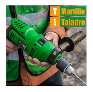Foto 4 | Taladro Rotomartillo Lab.g 1/2'' Pro 910w C/brocas Y Puntas Color Verde