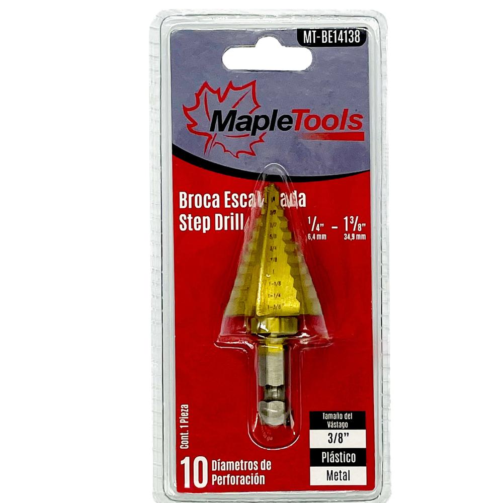 Foto 2 pulgar | Broca Escalonada 1/4 - 1-3/8'' Maple Tools