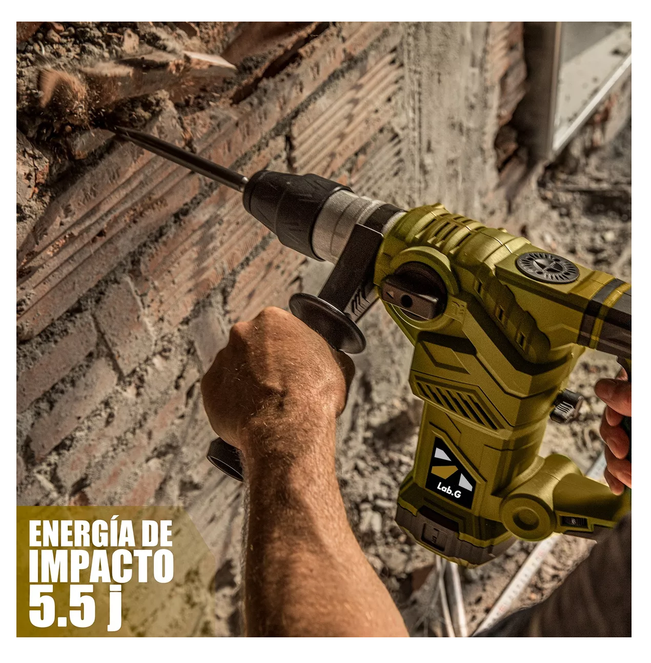 Foto 6 pulgar | Rotomartillo Cincelador Lab.G Industrial SDS Edoevom 1700 W