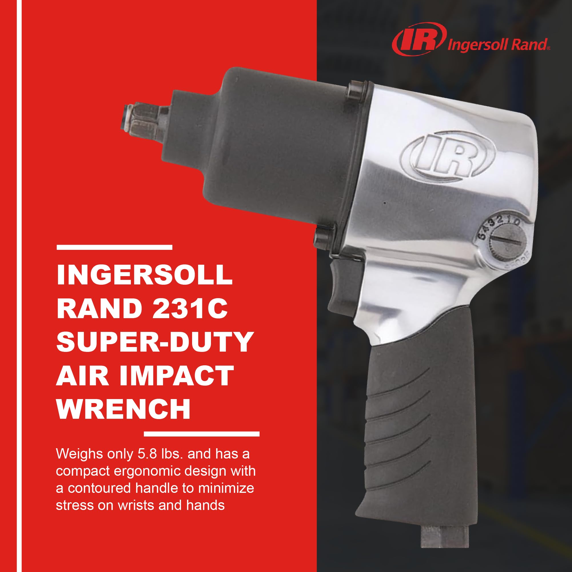 Foto 3 pulgar | Llave Neumática Ingersoll Rand 231c Drive de 1/2 Pulgada - Venta Internacional