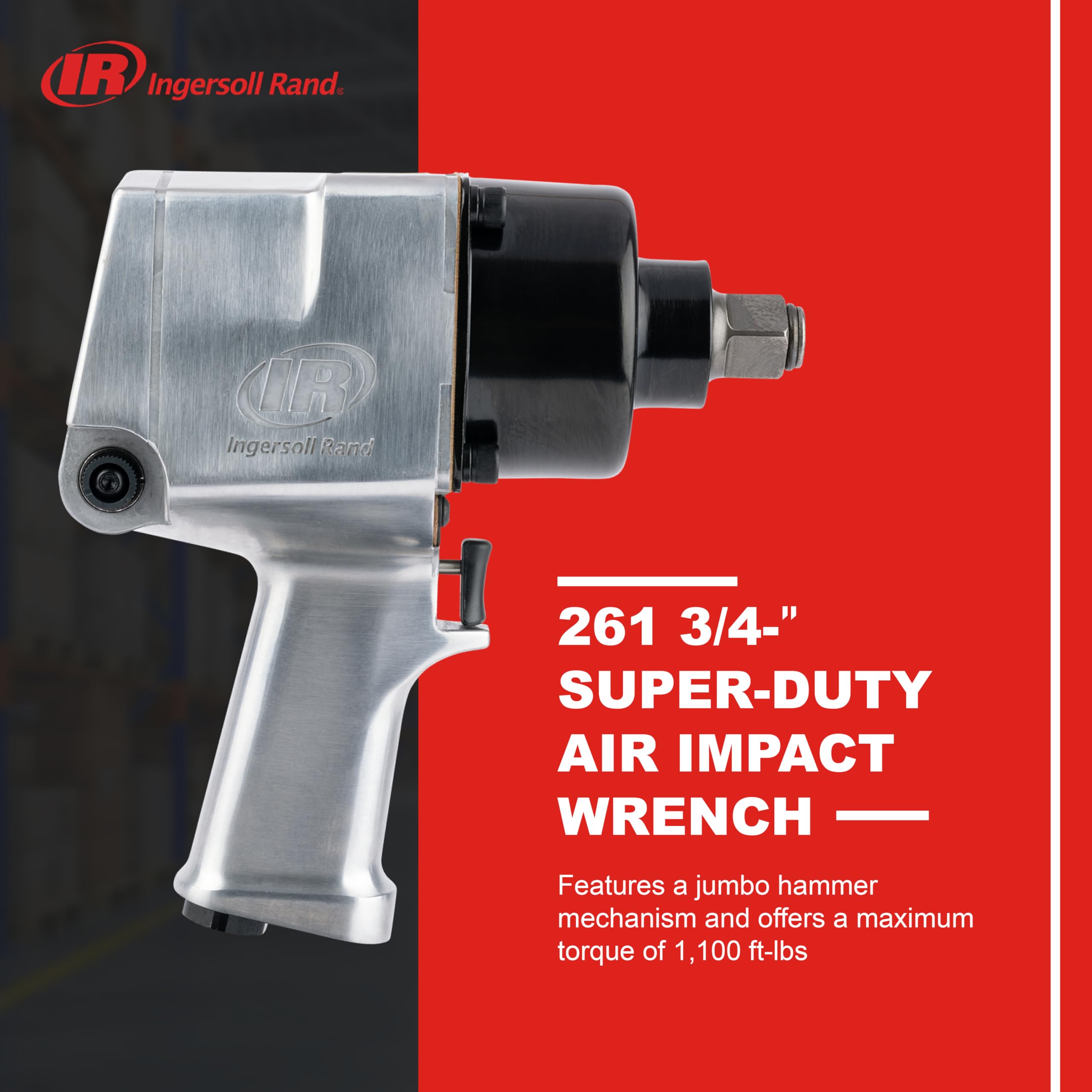 Foto 3 pulgar | Llave Neumática Ingersoll Rand 261 3/4 1100ft-lbs Torque - Venta Internacional