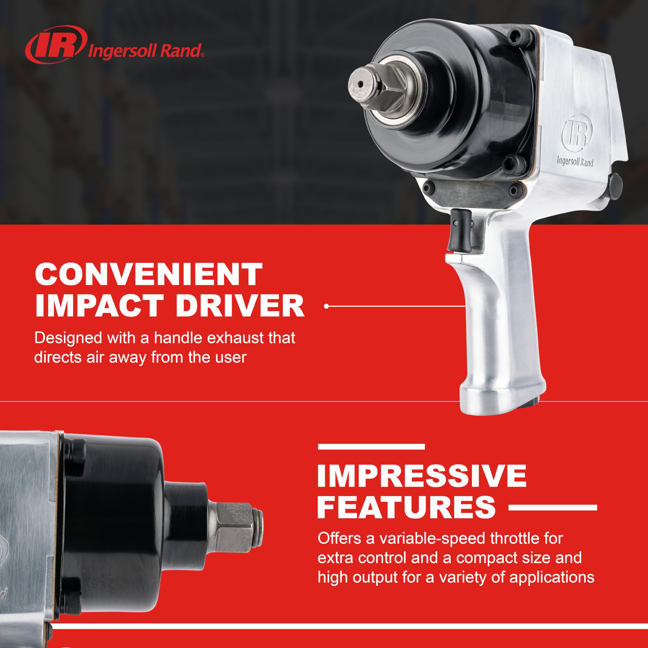 Foto 4 pulgar | Llave Neumática Ingersoll Rand 261 3/4 1100ft-lbs Torque - Venta Internacional