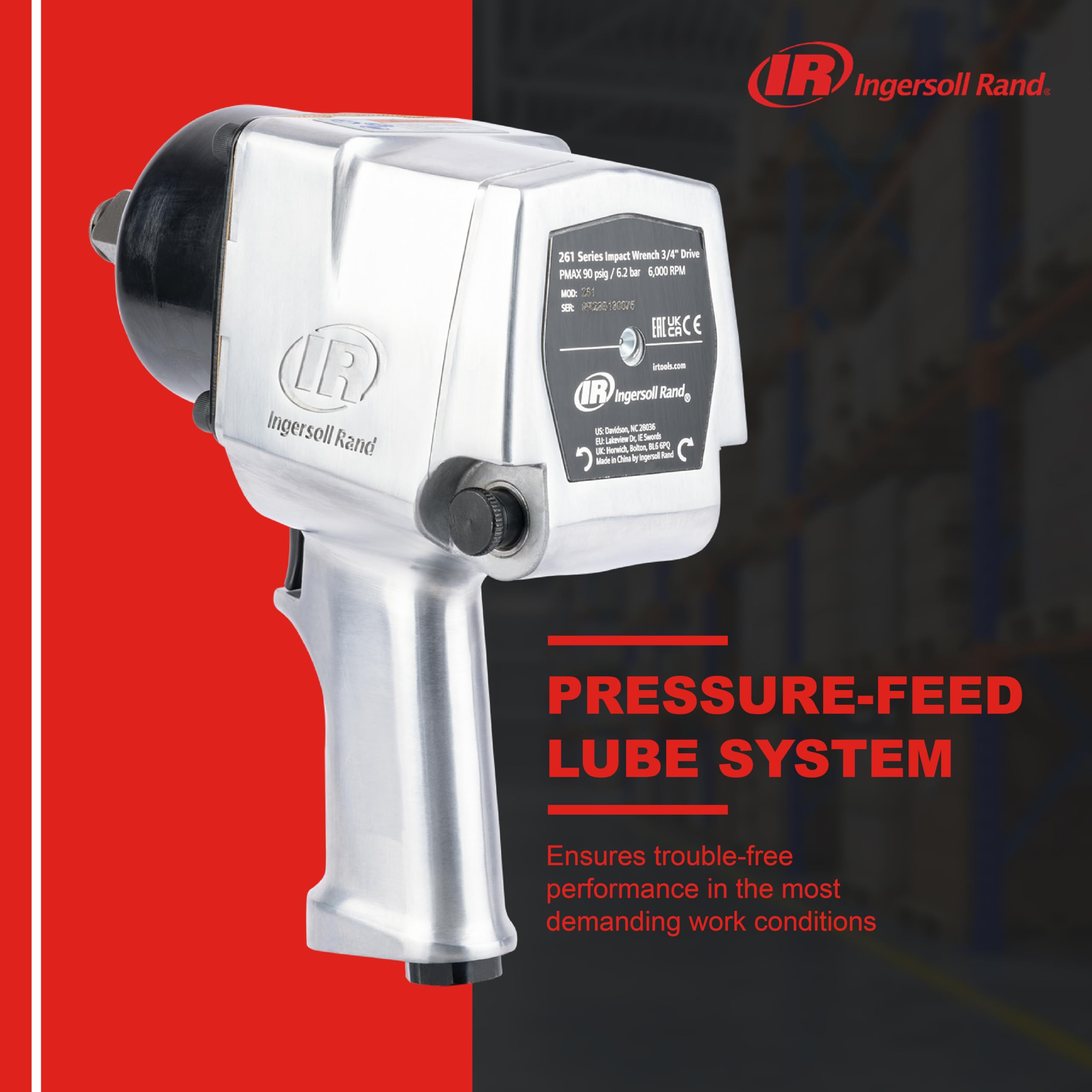 Foto 6 pulgar | Llave Neumática Ingersoll Rand 261 3/4 1100ft-lbs Torque - Venta Internacional
