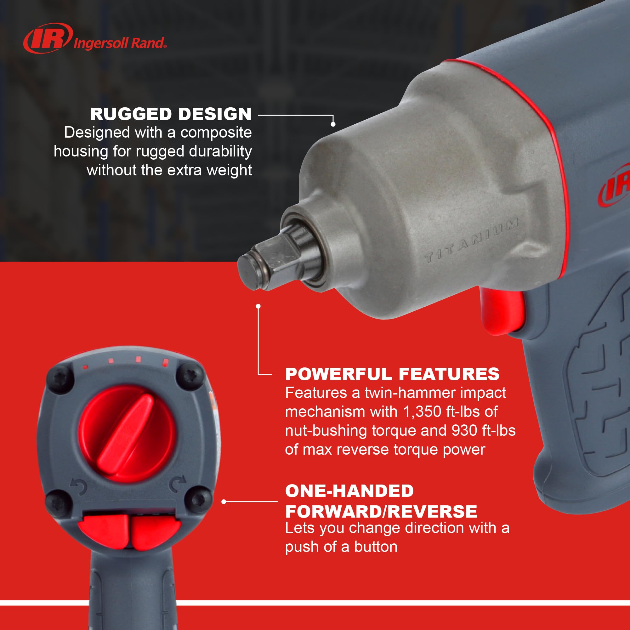 Foto 3 | Llave Neumática Ingersoll Rand 2235TiMAX 1/2 Pulgada Torque 1830 NM - Venta Internacional