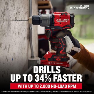 Foto 4 | Taladro Percutor Craftsman V20 Herramienta Desnuda Inalámbrica- Venta Internacional