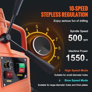 Foto 3 | Taladro Magnético Vevor 1550 w-Venta Internacional