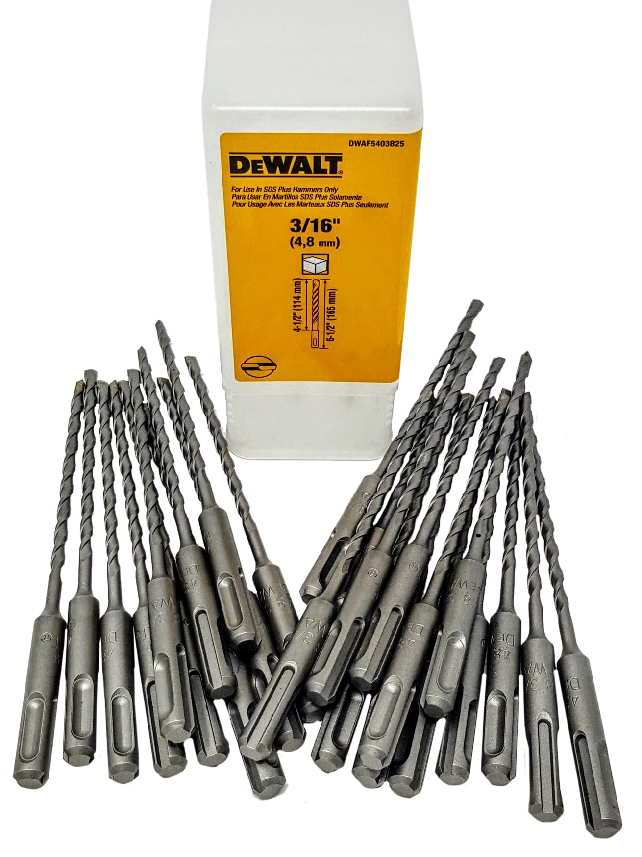 Foto 2 pulgar | Brocas Para Martillos Perforadores Dewalt Dwaf5403b25 Dwaf5403 (paquete De 25) - Venta Internacional.