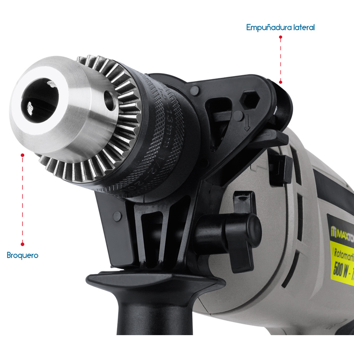 Foto 5 pulgar | Taladro Rotomartillo Maxtool 500 w  3/8 Pulgadas