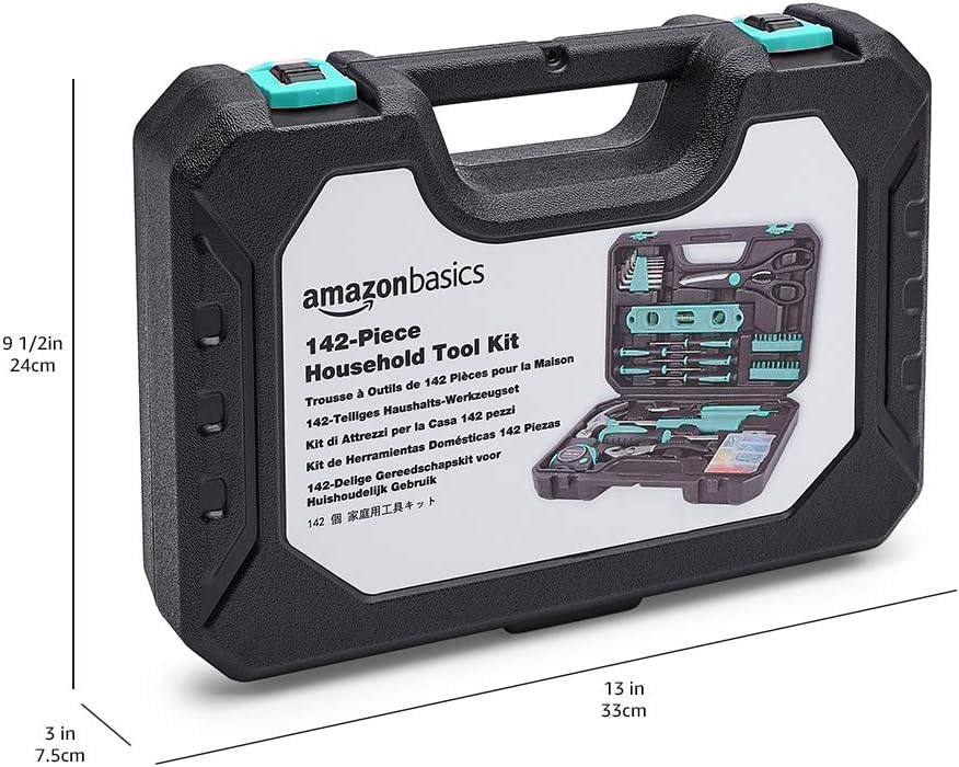 Foto 4 pulgar | Kit De Herramientas Amazon Basics Household De 142 Piezas Con Funda De Almacenamiento - Venta Internacional.