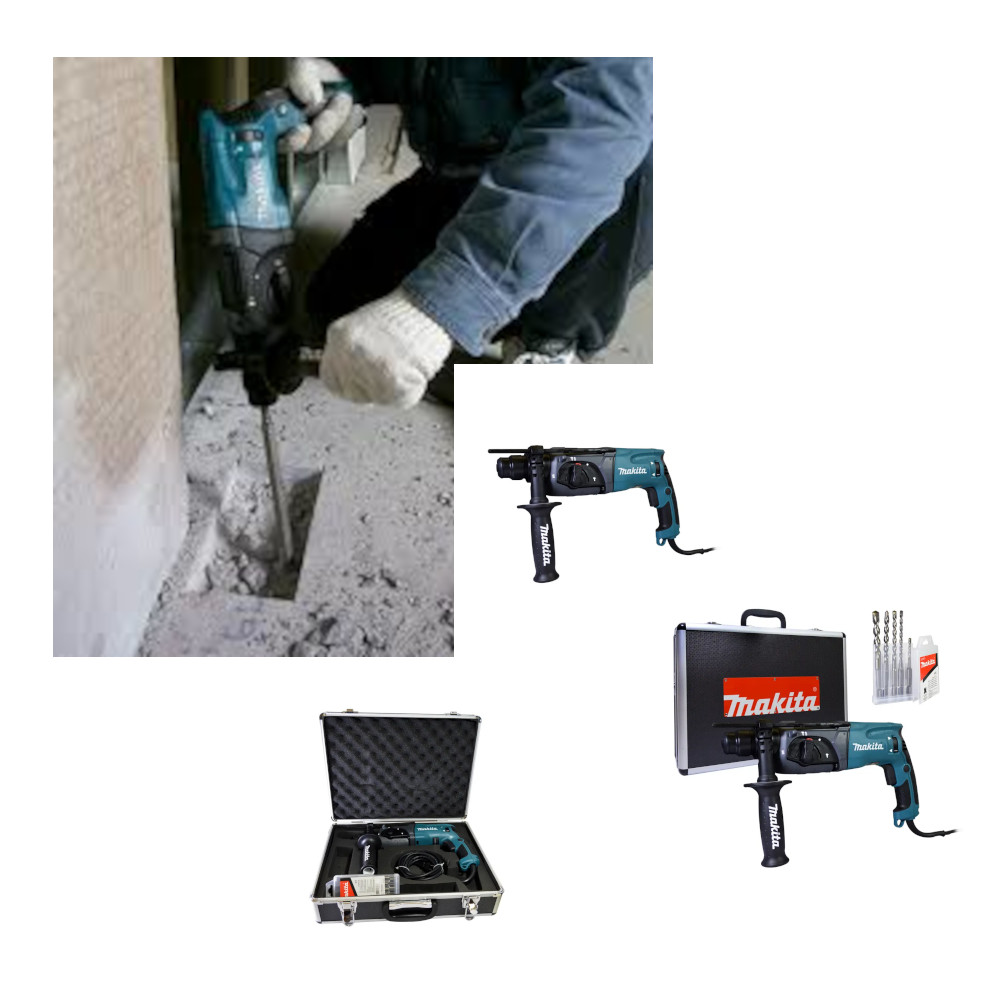 Foto 4 pulgar | Rotomartillo Electro - Neumatico Makita Hr2470x6 Sds Plus 15/16'' 24mm