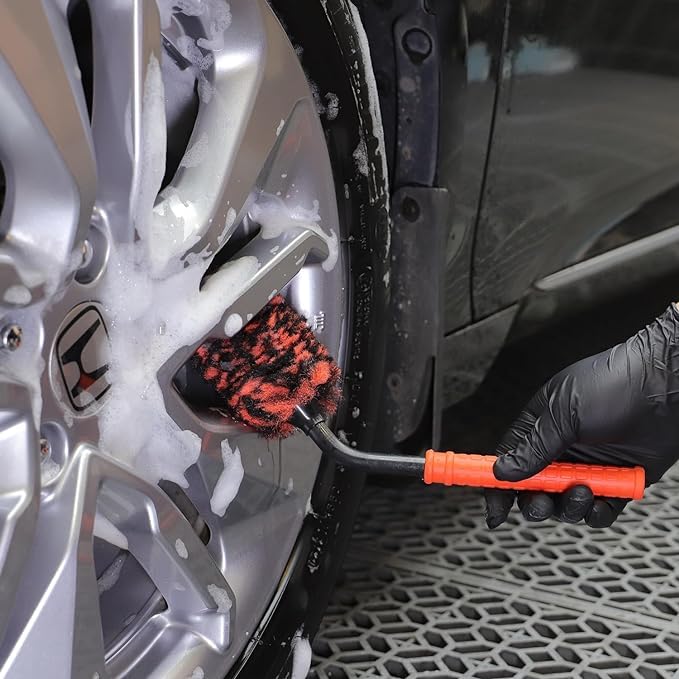 Foto 7 pulgar | Juego De Cepillos Para Ruedas De Coche Spta, Limpiador De Llantas De Lana Sintética En Ángulo - Venta Internacional.