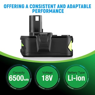 Foto 2 | Batería Powerextra 18 V 6.5 Ah para Ryobi One+ Inalámbrico de 18 V 2 Piezas- Venta Internacional