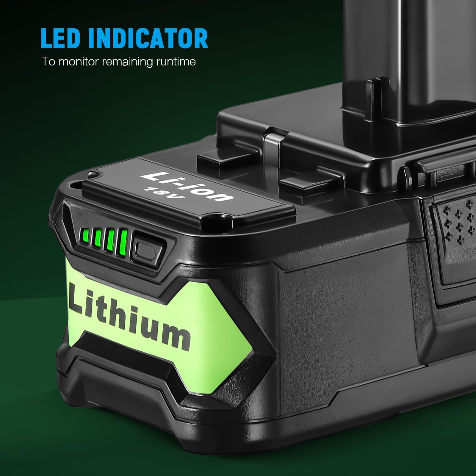 Foto 7 pulgar | Batería Powerextra 18 V 6.5 Ah para Ryobi One+ Inalámbrico de 18 V 2 Piezas- Venta Internacional