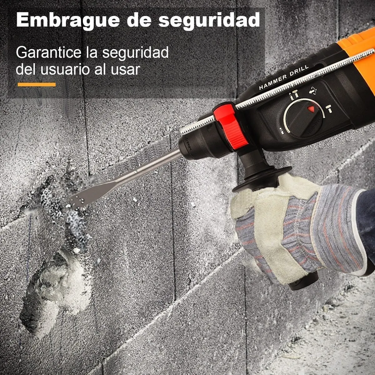 Foto 6 pulgar | Rotomartillo Concelador Perforador 1050w Lab.g Naranja